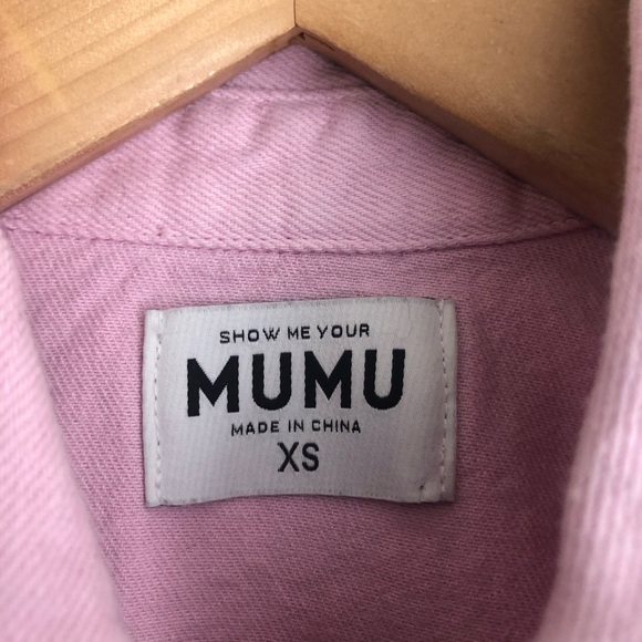 Show Me Your Mumu Range Denim Romper in Candy Pink XS - Picture 6 of 9